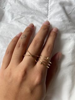 Vintage Gold Plated Ring Size 8.
