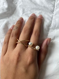 Vintage Gold Plated Ring Size 8.