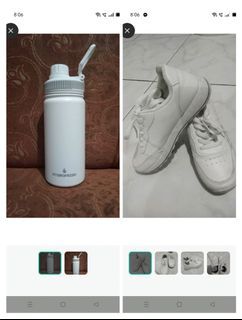 White Rubber shoes with free hot/cold tumbler
