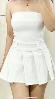 White tube dress