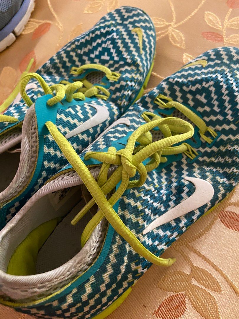 Women s Nike Free 5.0 TR Fit 4 Running Shoes 629832 302 Green Yellow Size 8.5 Women s Fashion Footwear Sneakers on Carousell