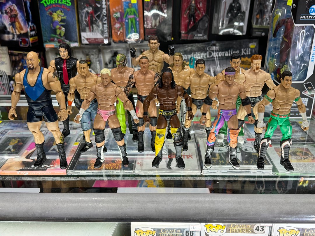 lot bundle figurine wwe wrestling jakks pacific mattel basic edge cm