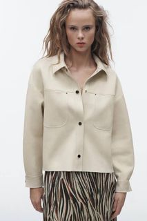 Zara Beige Jacket Coat