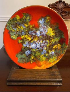 05/16/24 Sanso Limited Edition Art Plate “An Uninterrupted Expanse” with a plate stand