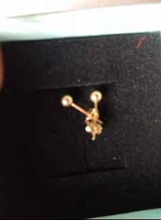 18k Saudi Gold Ball earrings