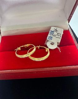 18K Saudi Gold earrings