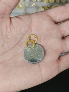 18k Saudi Gold Mini Hoop Earrings
