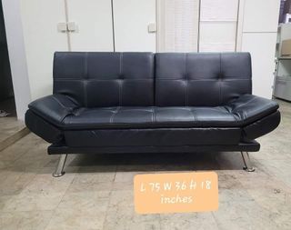 2 Seater Leather Sofa Bed