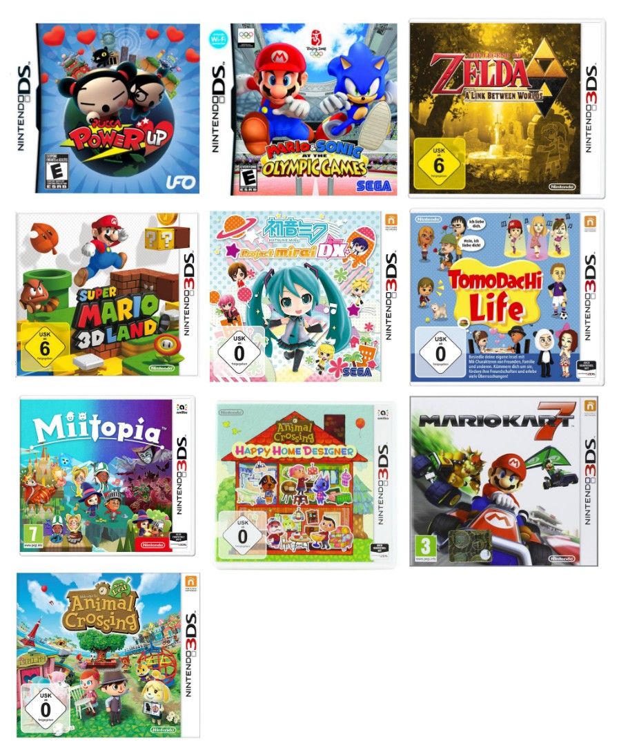 2DS 3DS XL / LL Games Software CIA, 3DS File