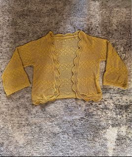 90s knitted boho bolero cardigan