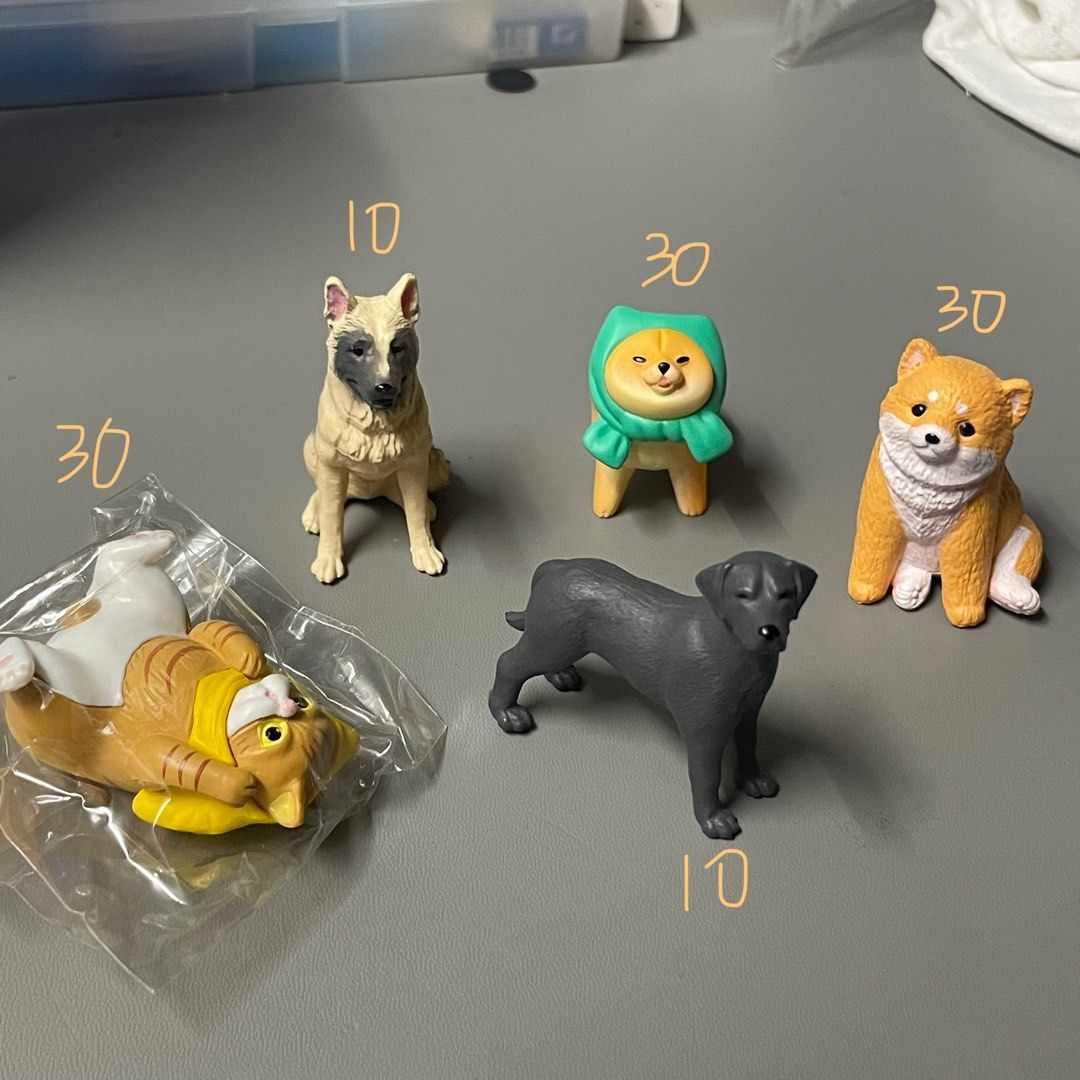 柴犬貓貓狗狗扭蛋, 興趣及遊戲, 玩具& 遊戲類- Carousell