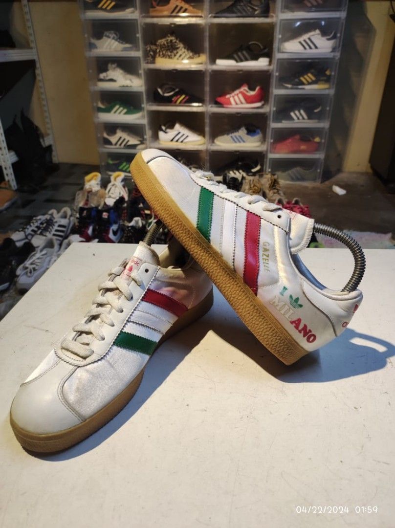 Adidas Gazelle collab I Love Milano saiz 6.5uk Men s Fashion Footwear Sneakers on Carousell