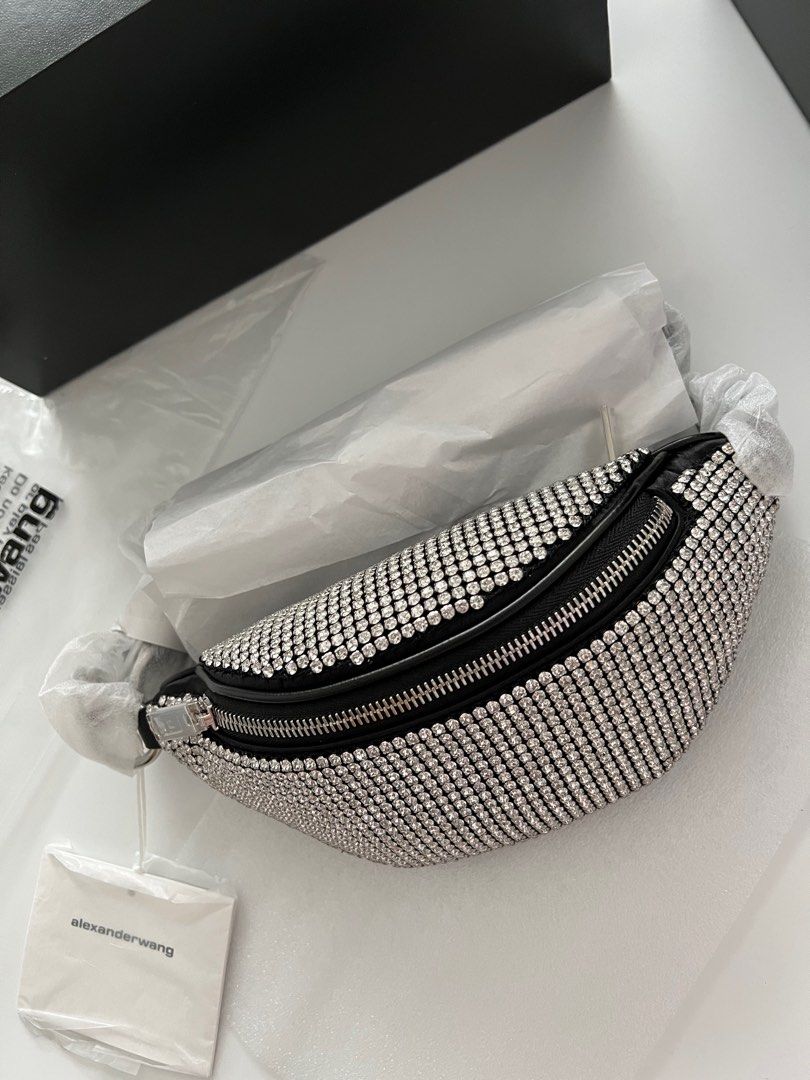 Alexander Wang Attica Mini Rhinestone Belt Bag Luxury Bags Wallets on Carousell