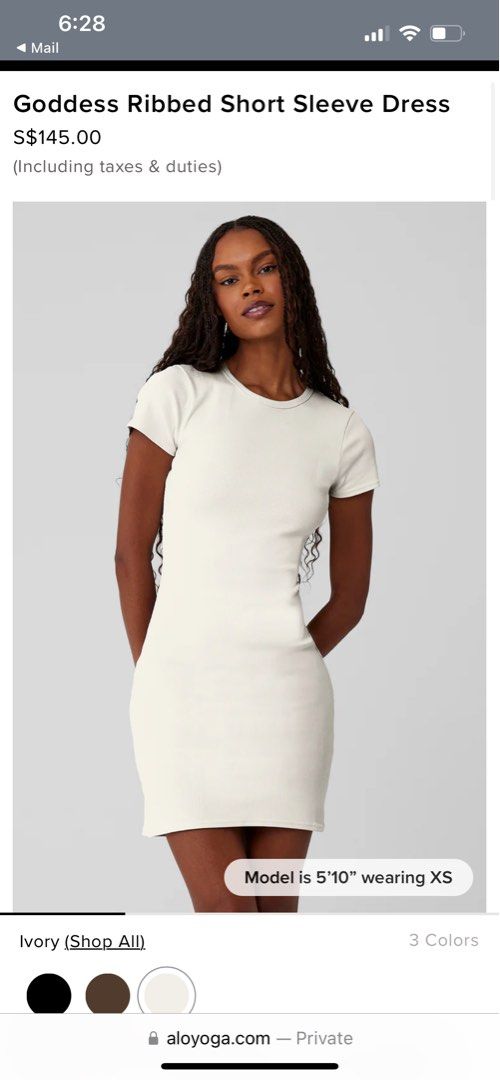 Dress alo 偉い Sleeve Ribbed