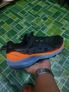 Asics Gel-Trabuco 10 GTX Gore-Tex Black/Blue Harmony Trail Running Shoes(28 cm)