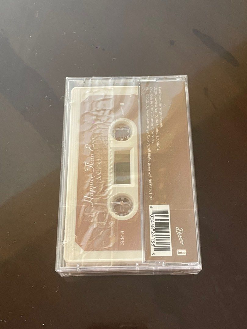 Billie Eilish Happier than Ever Cassette (Category: CDs & DVDs) located in Manila. Submitted by stefandraboutique (Listing ID 1303766935, Image 2). Description: Grab this Billie Eilish Happier Than Ever Cassette for only 750 php 🤍.
