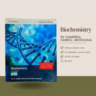 Biochemistry By Campbell, Farrell, and McDougal