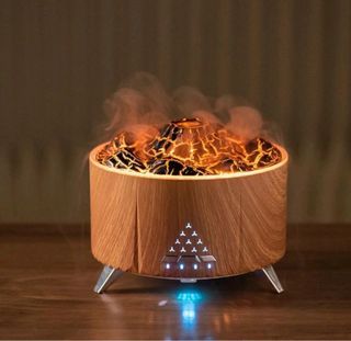 Bluetooth Flame Volcano wooden humidifier