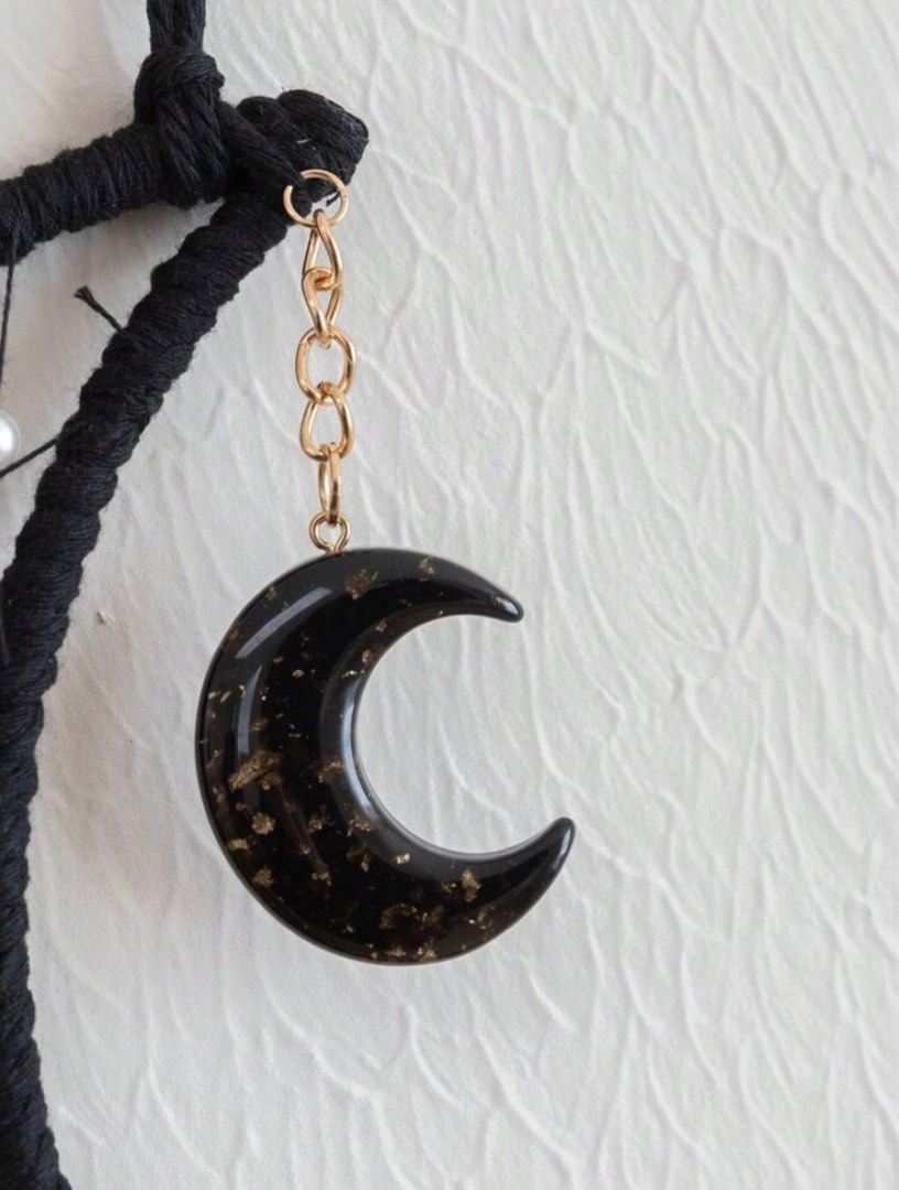 Boho Moon Macramé Wall Hanging Home Decor (Category: Wall Decor) located in Davao. Submitted by lilsoulflower (Listing ID 1303810208, Image 3). Description: 🧿 so pretty in actual 🧿 37.8” x 7.87” 🧿 shipping thru JRS/ LBC 🧿 pick up/ delivery available.