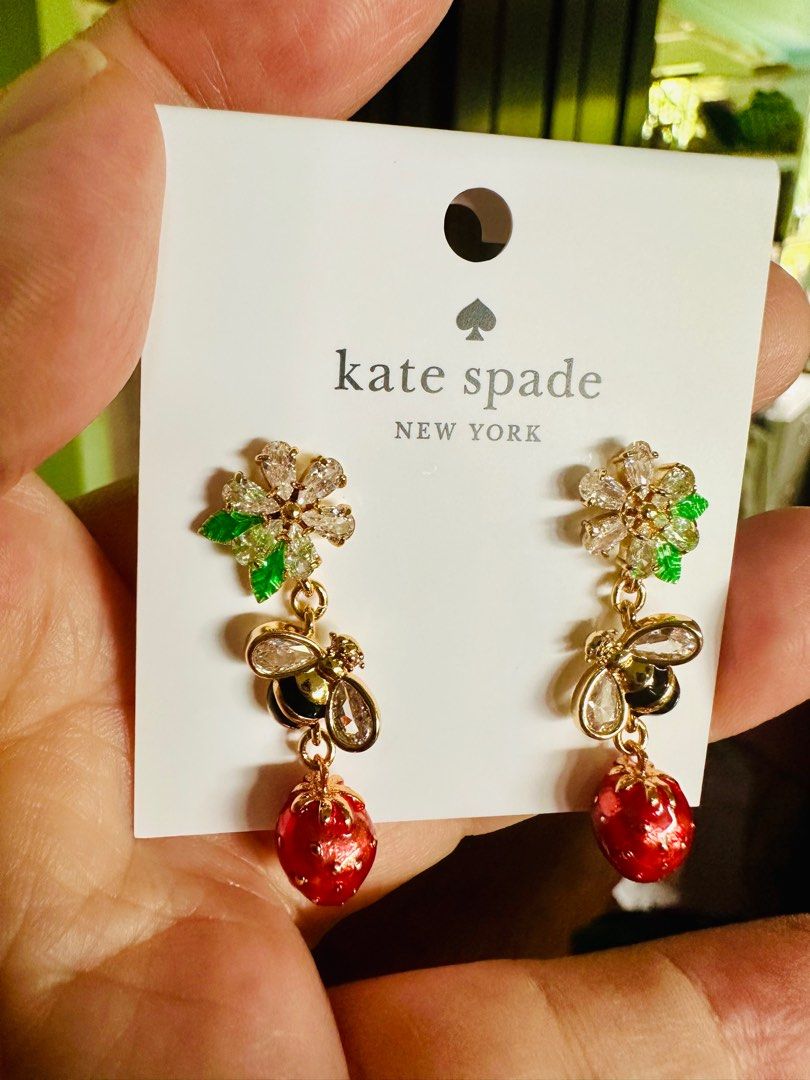 Strawberry earrings kate spade store