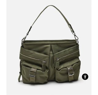 Brandnew Authentic Zara Zippered Nylon Bucket Bag