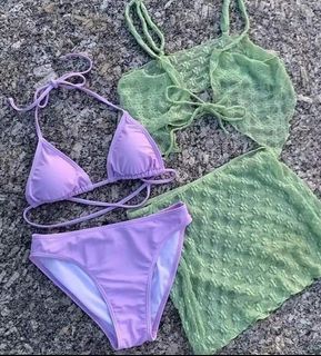 brandnew bikini with cover up (small)
