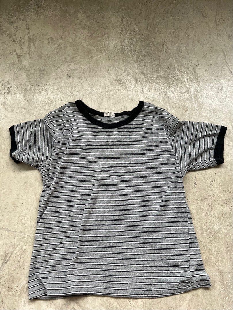 Brandy Melville striped baby tee Women s Fashion Tops Shirts on Carousell