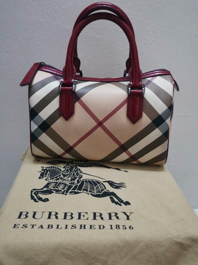 Burberry nova check boston bag shop
