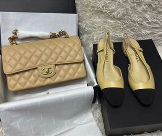 Chanel flap and sandals bundle