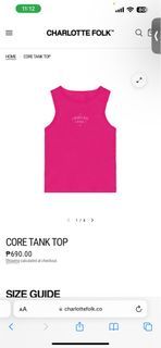 Charlotte Folk Core Tank Top in Hot Pink