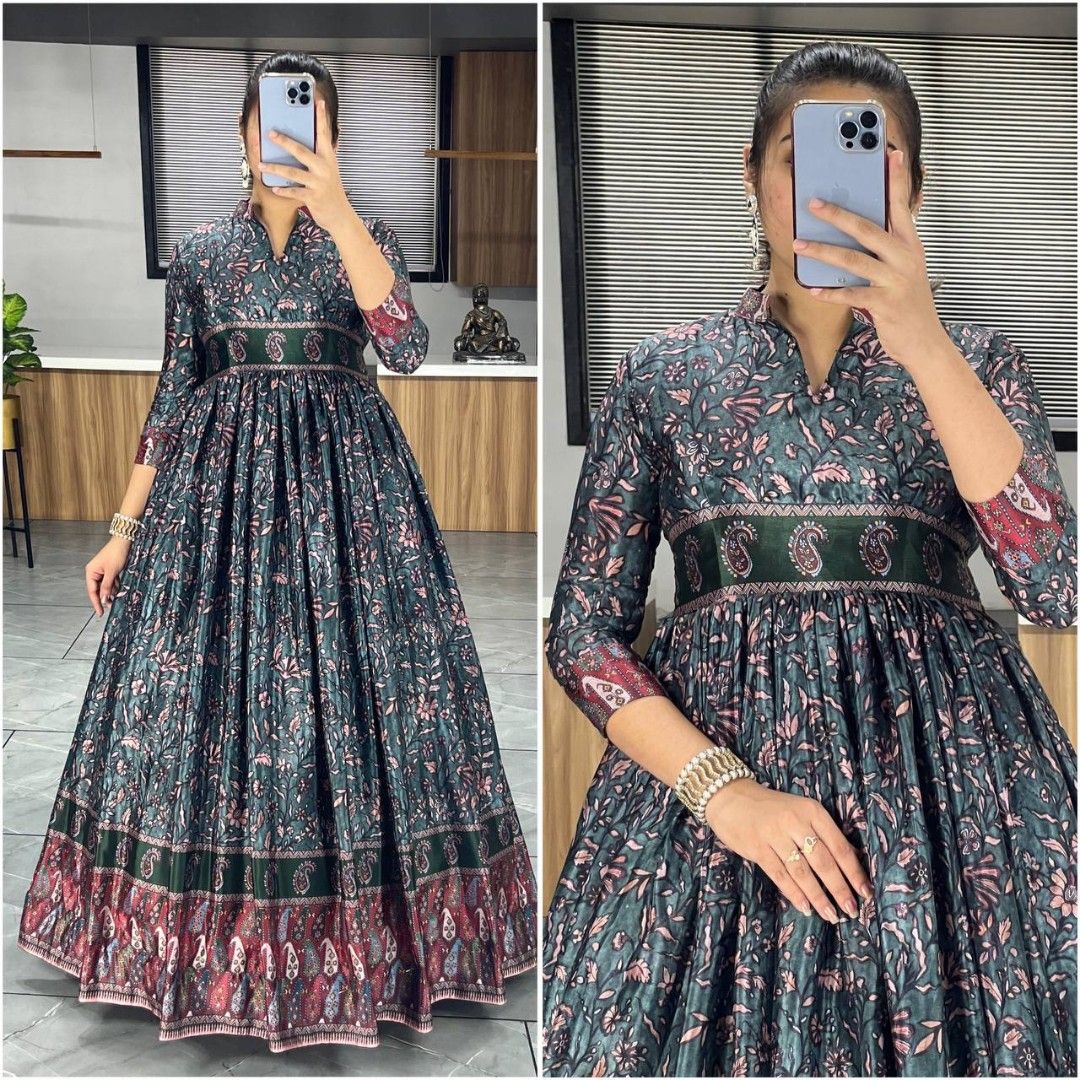 Chinnon Floral Printed Gown Women s Fashion Dresses Sets Evening Dresses Gowns on Carousell