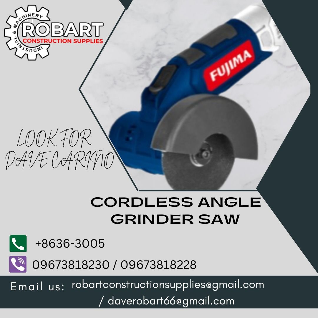 CORDLESS ANGLE GRINDER SAW (Category: Construction Tools & Equipment) located in Caloocan City. Submitted by gabo. (Listing ID 1303830306, Image 1). Description: SALE❗ ❗ ❗ SALE❗ ❗ ❗ SALE❗ ❗ ❗ LOOK FOR: Dave T. Cariño 0 9 6 7 3 8 1 8 2 2 8 / 0 9 6 7 3 8 1 8 2 3 0 7 7 4 6-6 1 4 8 / 7 0 0 2- 2 8 7 2 / 8 6 3 6-3 0 0 5 𝑹𝑶𝑩𝑨𝑹𝑻 𝑪𝑶𝑵𝑺𝑻𝑹𝑼𝑪𝑻𝑰𝑶𝑵 𝑺𝑼𝑷𝑷𝑳𝑰𝑬𝑺 📍S&L BUILDING, 1ST & 2ND FLOOR, 1405 YUSECO ST, STA CRUZ, MANILA SEND US MESSA