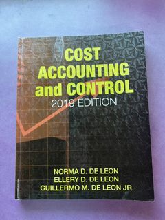 Cost Accounting and Control (DE LEON, 2019)