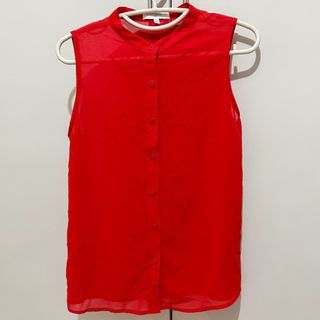 COTTON ON buttoned sleeveless polo for women
