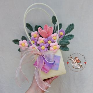 Crochet Tulip Flower Bag