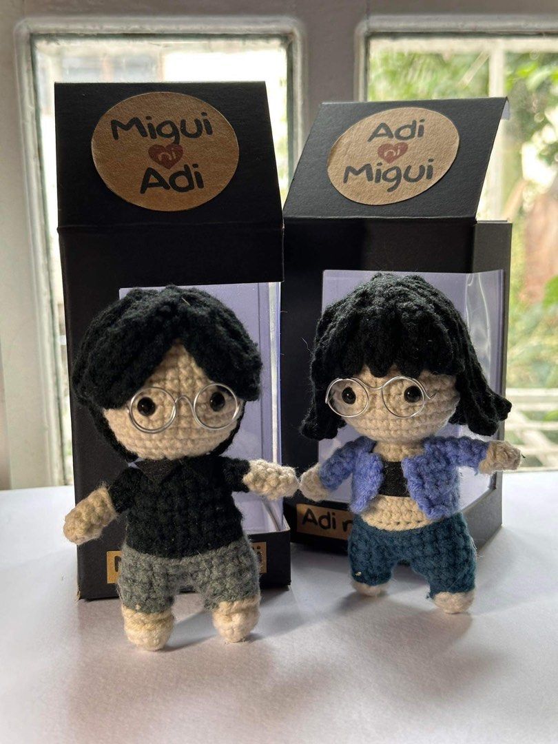 Custom Crochet doll (Mini me, character, kpop, etc) (Category: Handmade Craft) located in Manila. Submitted by ynz.created (Listing ID 1303900960, Image 2). Description: — price starts at ₱600 — can accept rush orders as long as willing to pay rush fee — message me if u want to see more of my works .