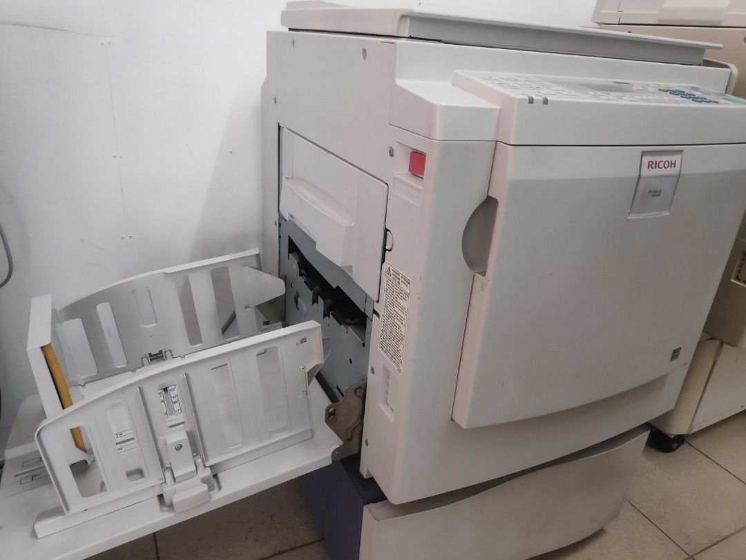 Digital Duplicator (Category: Printers, Scanners & Copiers) located in Malabon City. Submitted by behind.boxes (Listing ID 1303761975, Image 1). Description: Digital Duplicator * 130 PPM Speed A4 size * 2nd hand units Imported from US * Good Working Condition/ tested printing/ Newly Overhauled drum * Supplies friendly Branded as: * Ricoh Priport DX3343 * Lanier LDD130 * Gestetner CP6143L * Savin 3183 DNP Interested Buyers call for viewing 0916 70