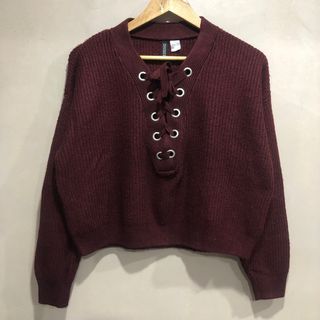 Divided Red Knitted Longsleeve