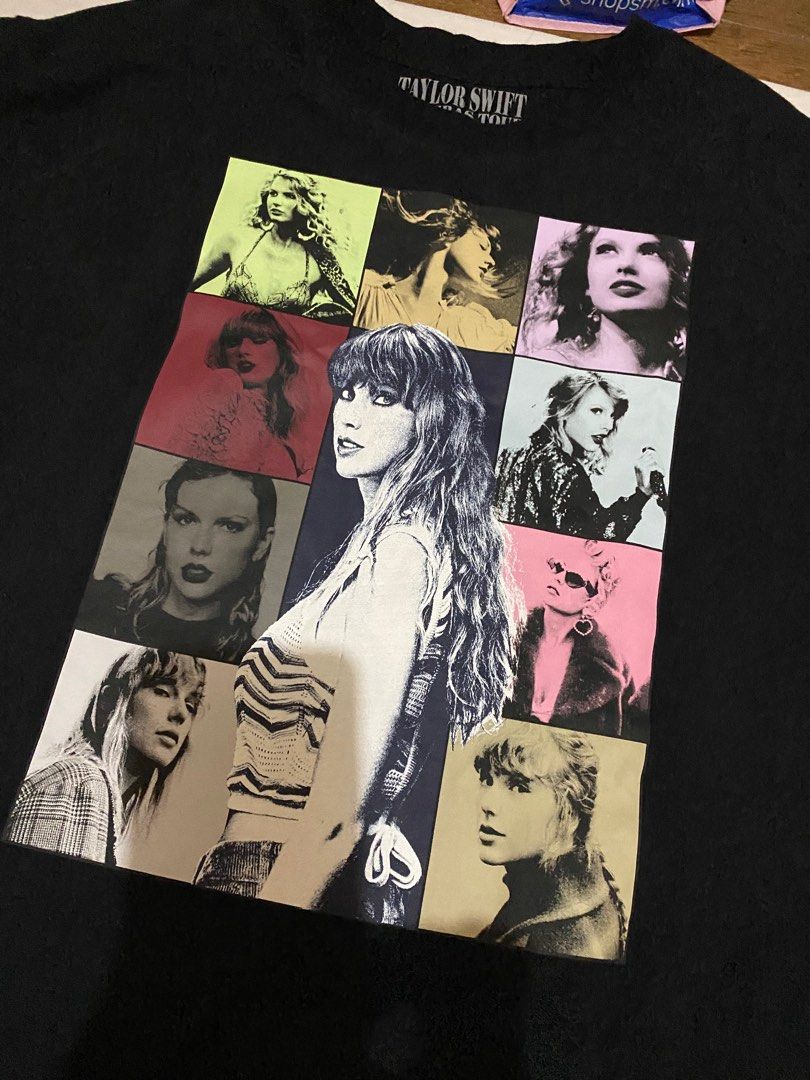 ERAS TOUR Black Shirt (Category: Shirts) located in Paranaque City. Submitted by soapsian (Listing ID 1303873818, Image 3). Description: ERAS TOUR BLACK SHIRT SIZE: Medium RFS: Too big for me Merch bought from Singapore during Eras Tour Payment before shipping.
