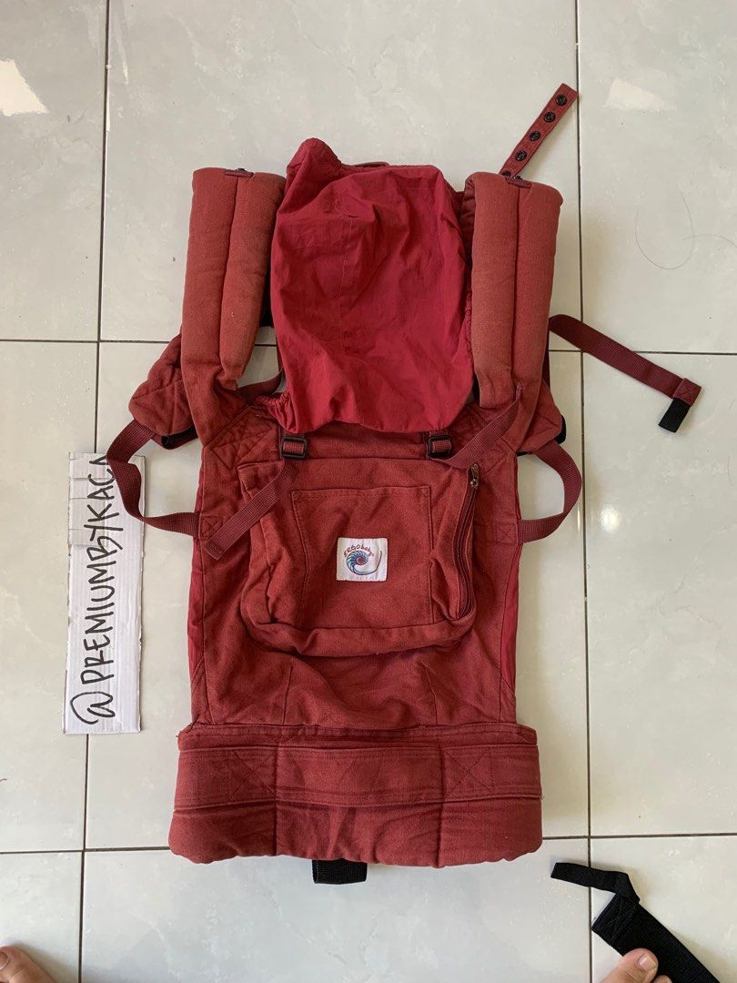 Ergobaby ORIGINAL Ergo Backpack Ergobaby BABY CARRIER Organic Collection cranberry HARGA MURAH KHUSUS WARNA INI NEWBORN 3.2kg with infant insert
