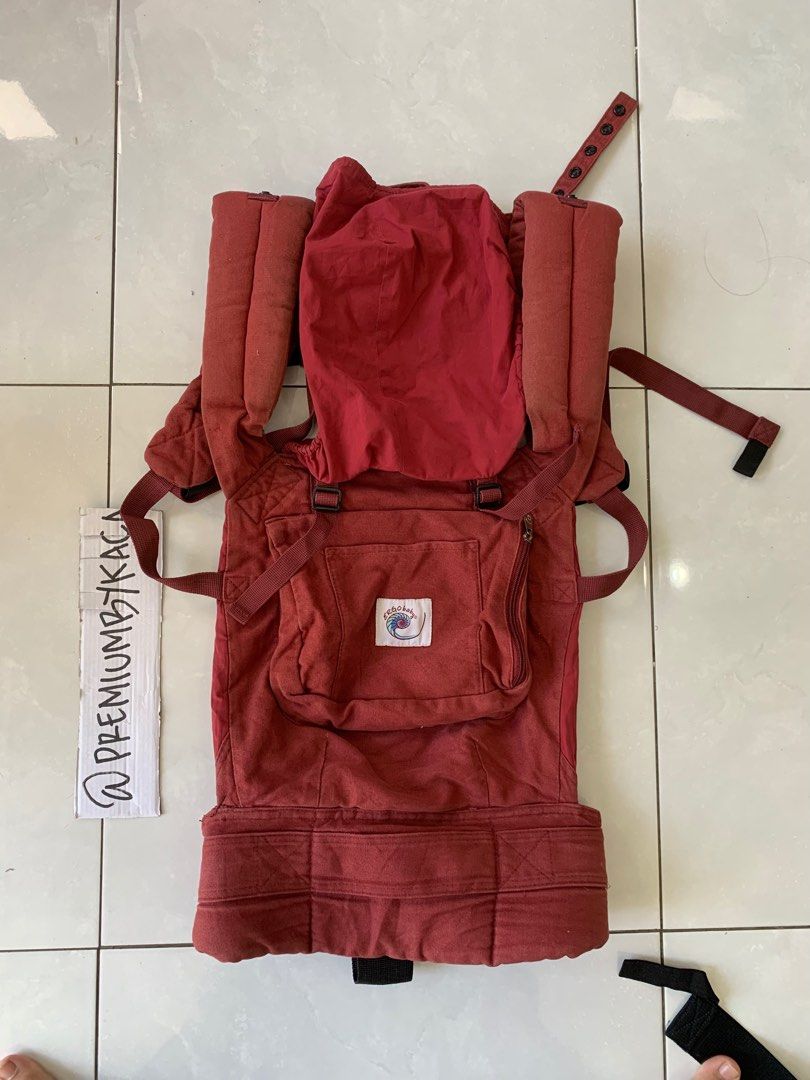 Ergobaby ORIGINAL Ergo Backpack Ergobaby BABY CARRIER Organic Collection cranberry HARGA MURAH KHUSUS WARNA INI NEWBORN 3.2kg with infant insert