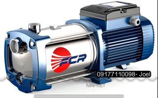 FCR STAINLESS STEEL MULTI-STAGE CENTRIFUGAL PUMPS (single phase)