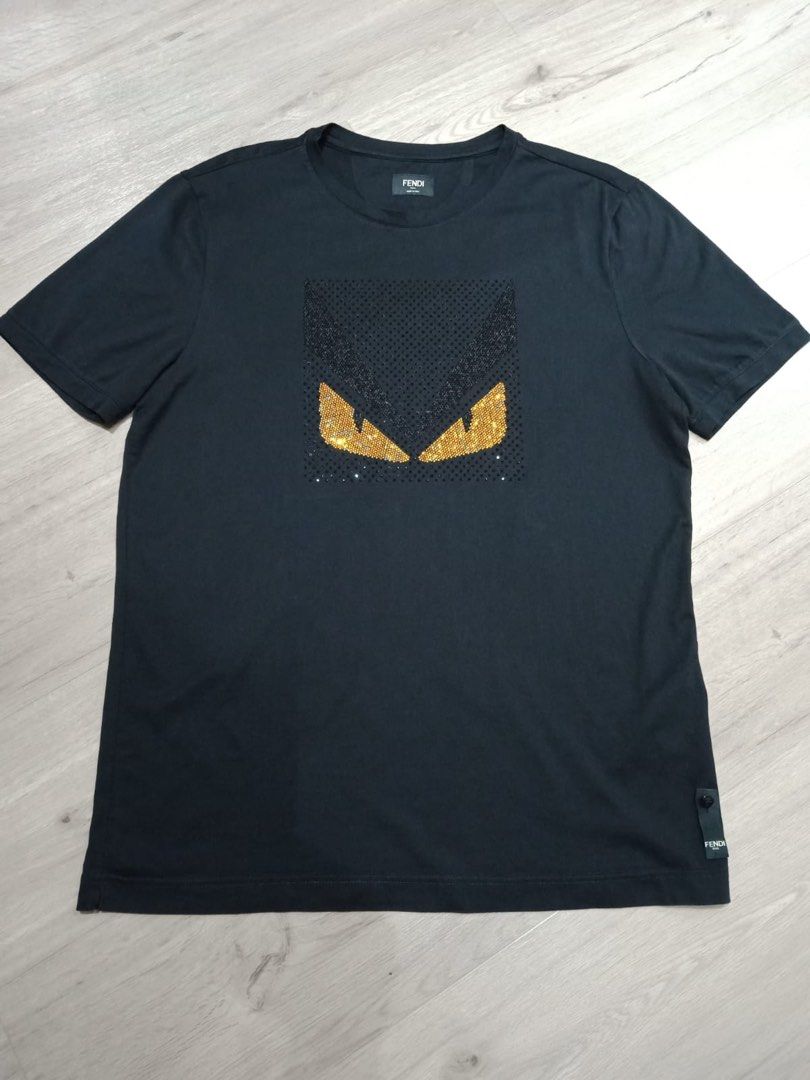 Fendi Bag Bugs Crystals Embellished T Shirt Luxury Apparel on Carousell