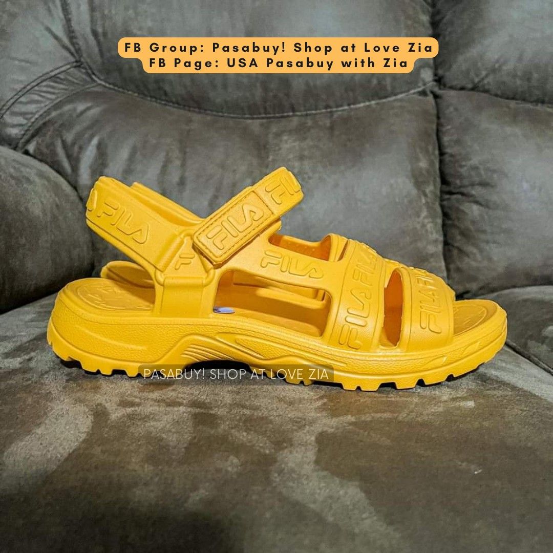 Fila sandals yellow top