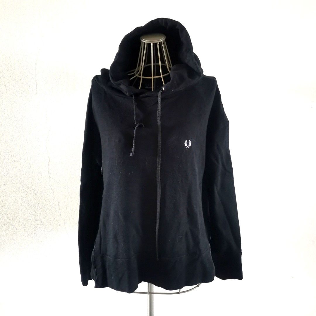 Fred Perry Women s Black Hoodie