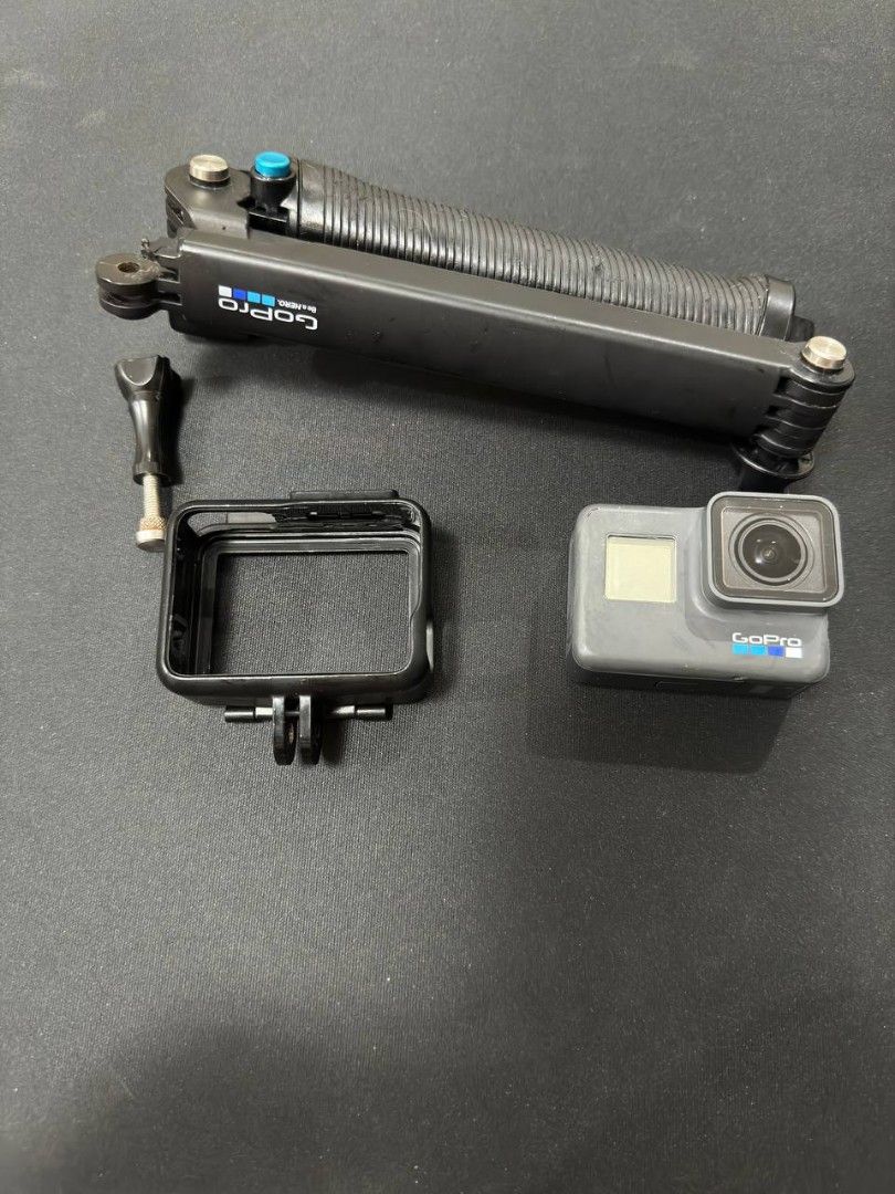 GoPro Hero 6 (Category: Video Cameras) located in Rizal. Submitted by cmbb5 (Listing ID 1303914978, Image 1). Description: Go Pro Hero 6 Curved Adhesive Mount Flat Adhesive Mount Rechargeable Battery (HERO6 Black/HERO5 Black) The Frame (HERO6 Black/HERO5 Black) HERO6 Camera RFS:Decluttering.