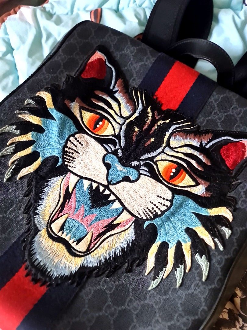 Gucci angry cat backpack cheap