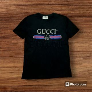 Gucci Embroidered Garden Logo Black T-shirt I Tee