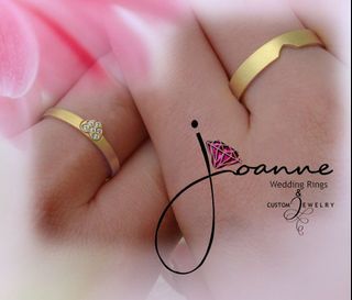 Heart Wedding Ring / Gold Ring  / Diamond Ring  / Couples Ring  / SALE