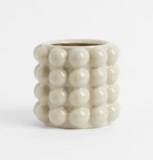 H&M Home (Bubbled Plant Pot - Ceramic)